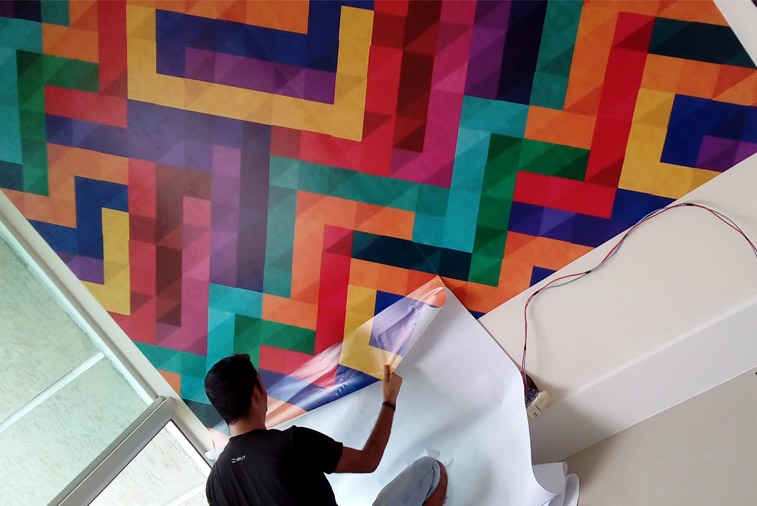 criação de arte e produção de impressos